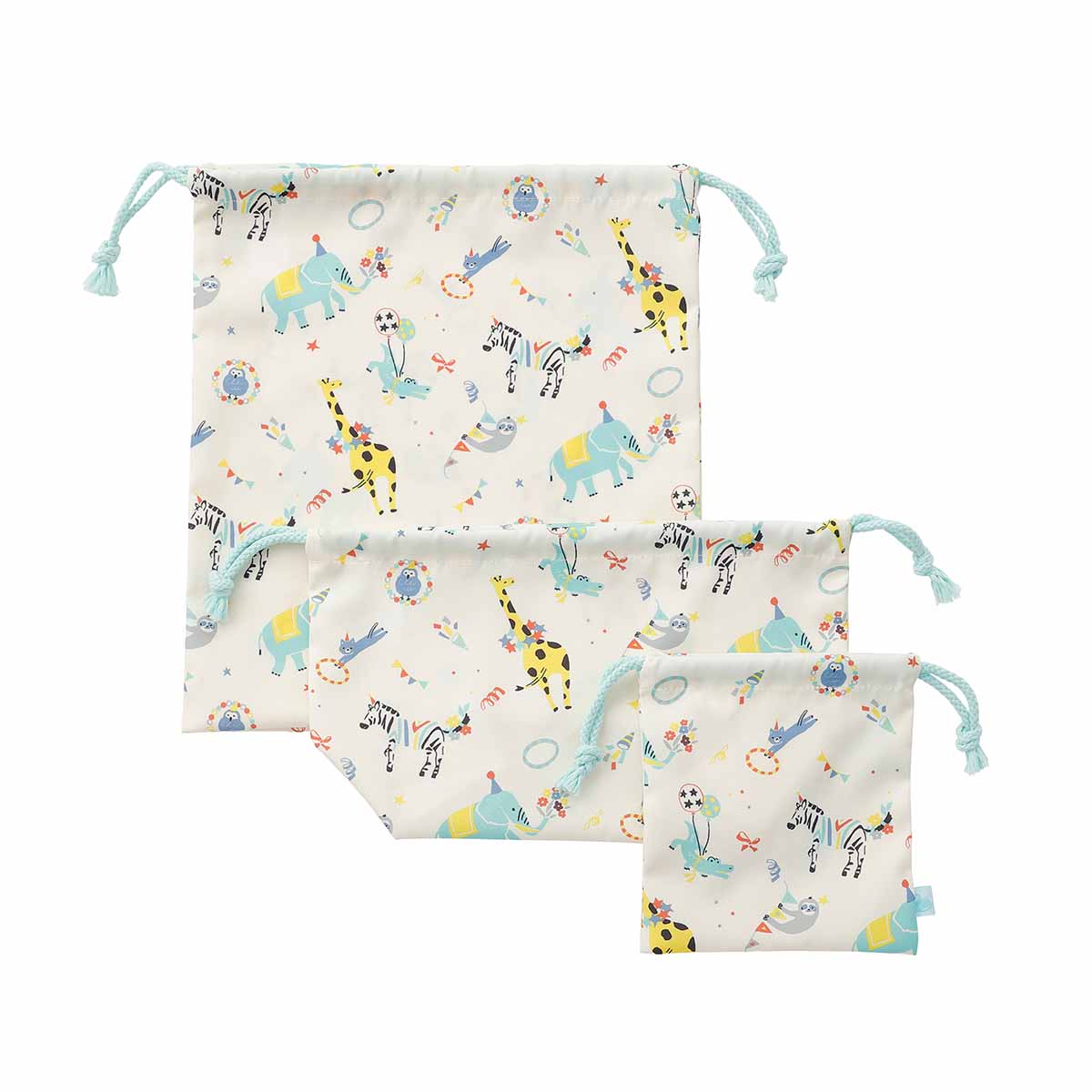 きんちゃく3枚セット/アニマルサーカス