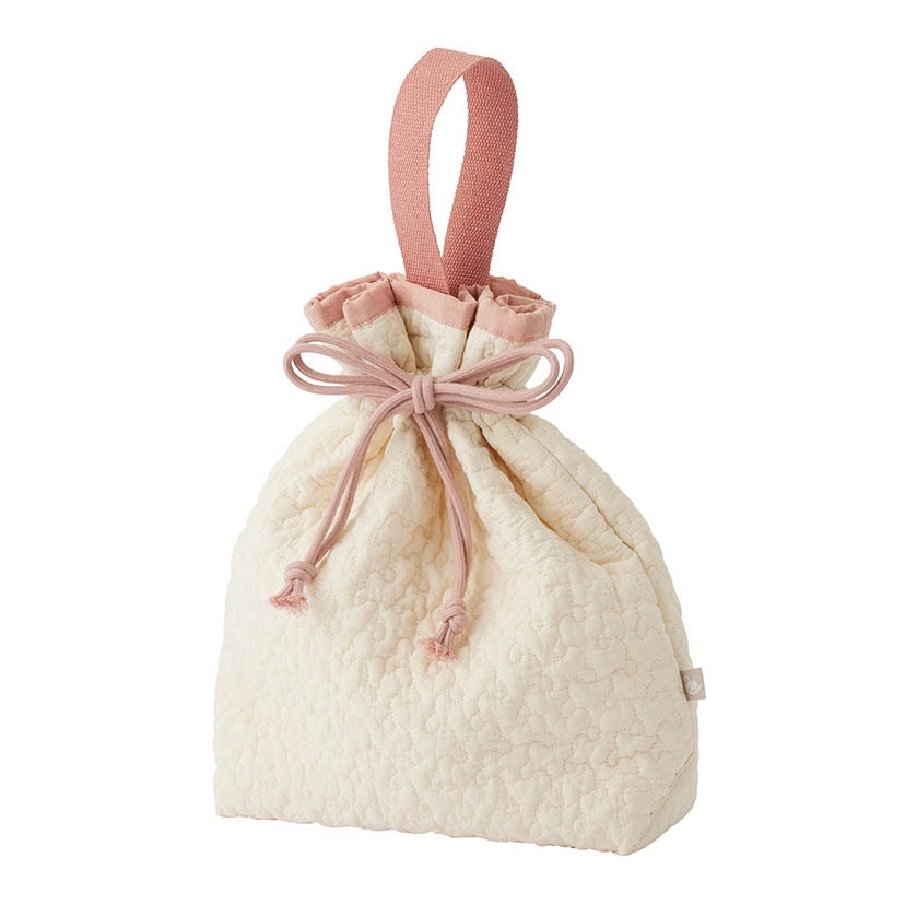 ヌビ・巾着バッグ/クラウド/ナチュラル