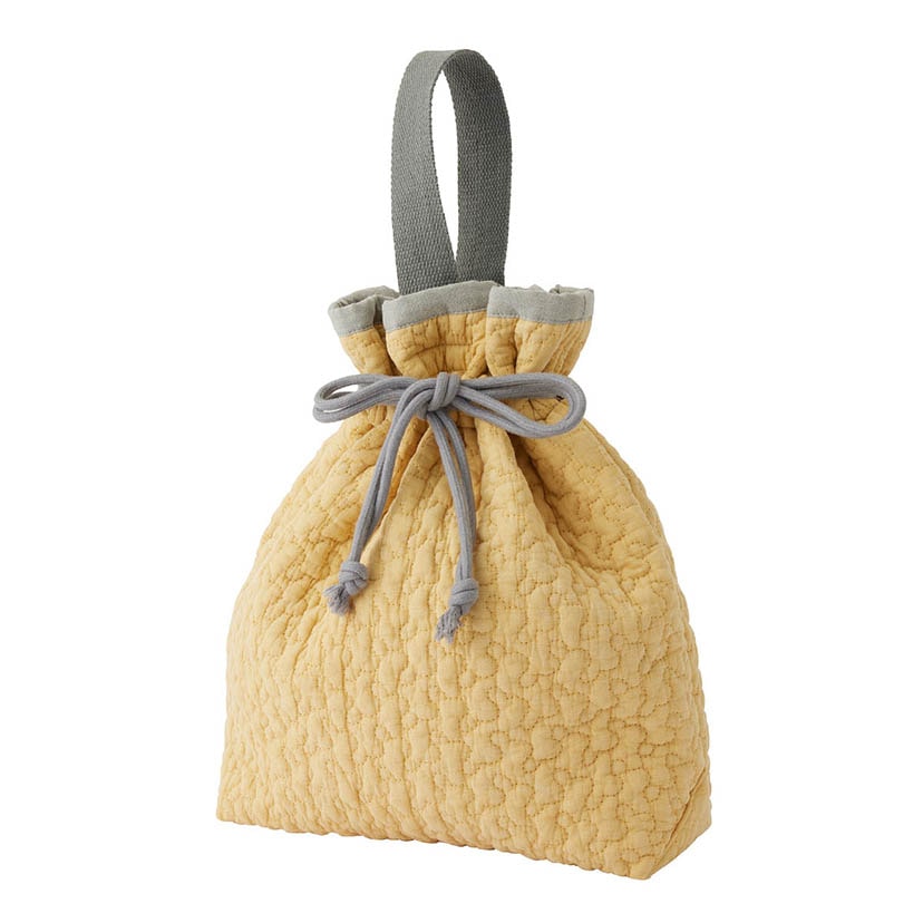 ヌビ・巾着バッグ/クラウド/イエロー