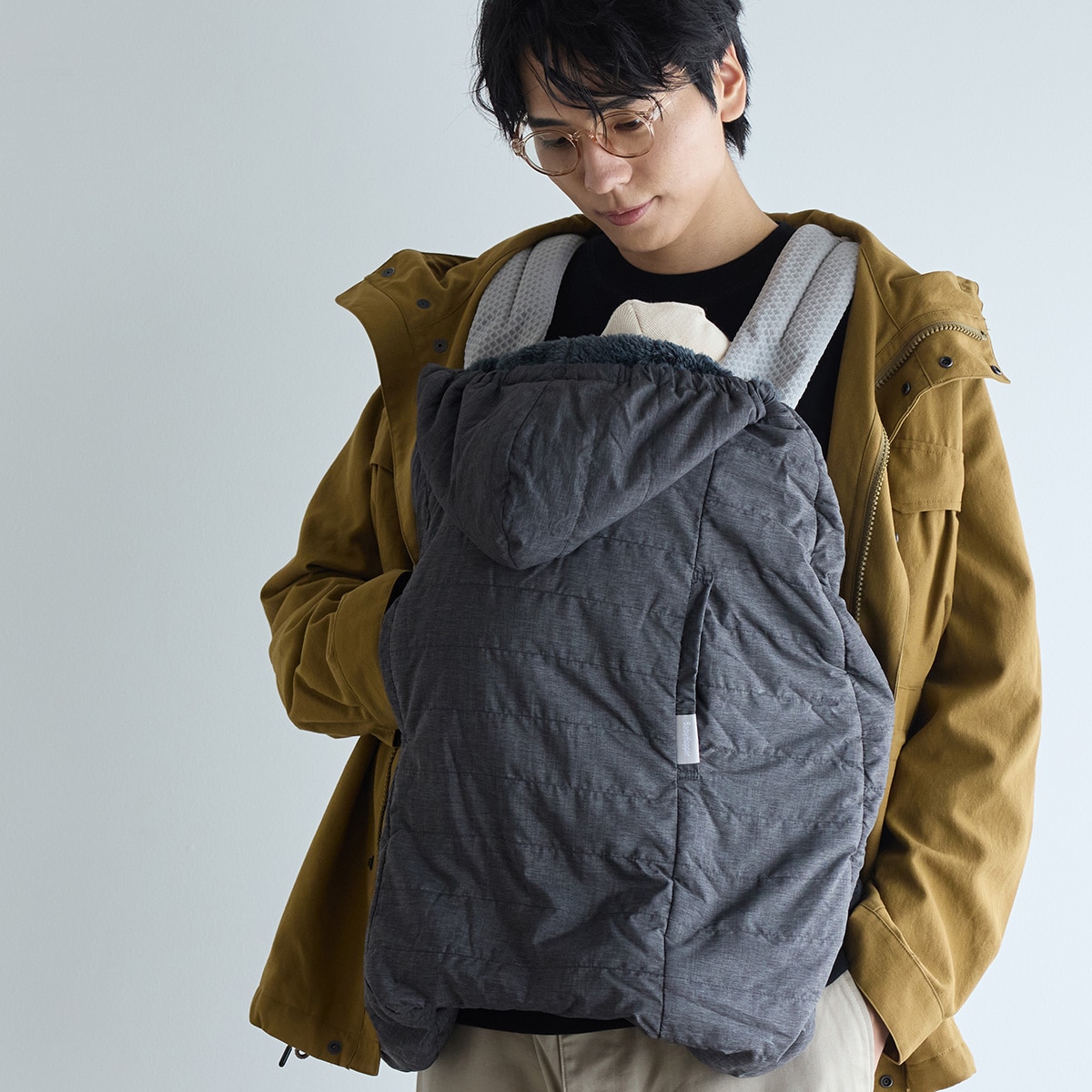 マルチプル防寒ケープ/ブラック