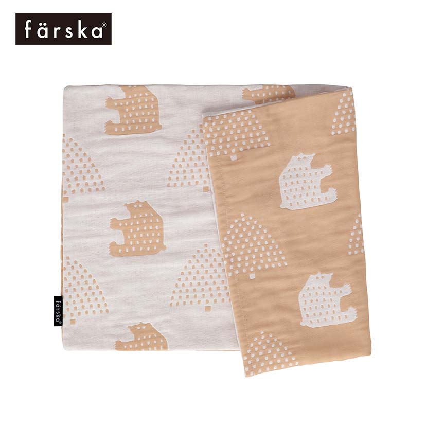 3重ガーゼ まくらカバー/モリノクマティーブラウン