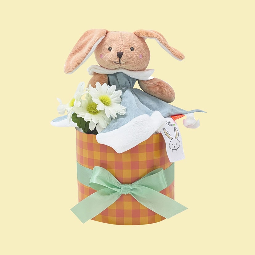 ダイパーケーキ/BabyNat/ドゥードゥーBIO/うさぎ/ミント