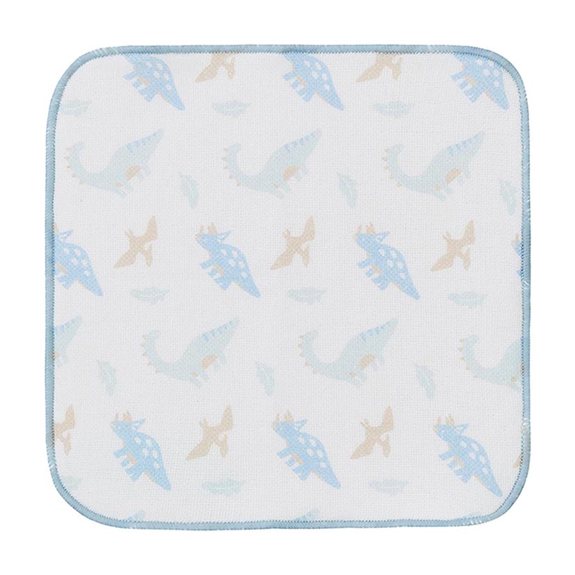 ガーゼミニタオル/ダイナソー/ホワイト