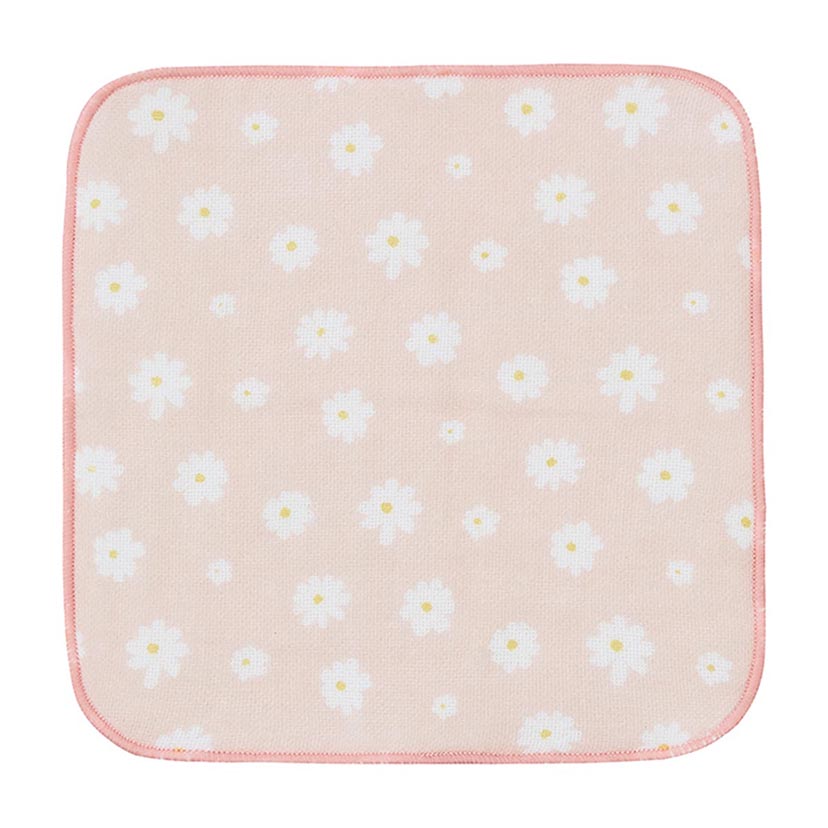 ガーゼミニタオル/マーガレット/ピンク