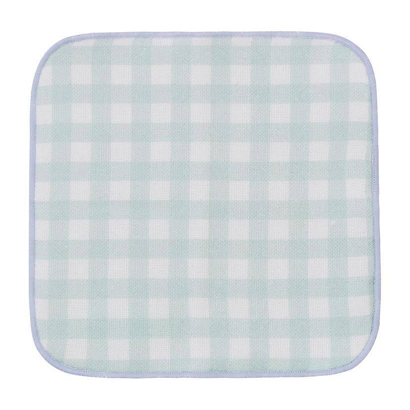 ガーゼミニタオル/ギンガム/ミント