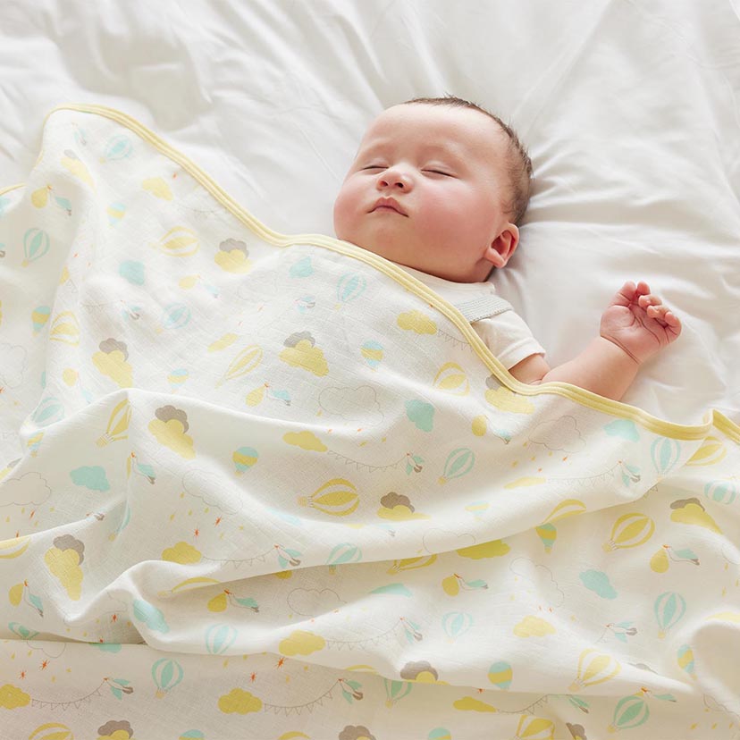 ガーゼおくるみ/サニーデイ/イエロー