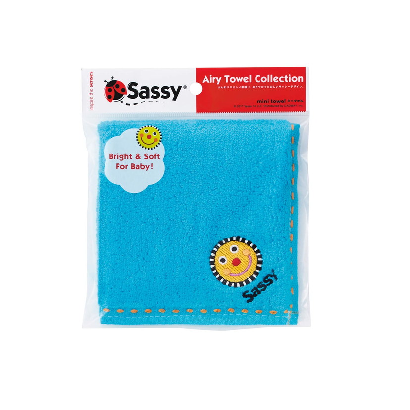 サッシー・ミニタオル/ブルー/袋入