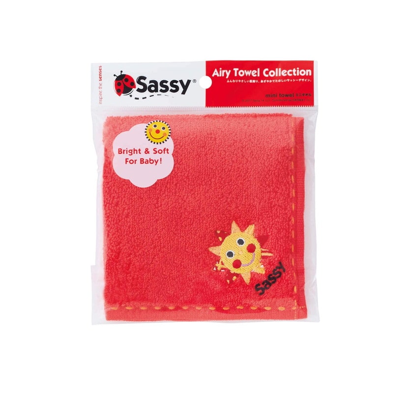 サッシー・ミニタオル/レッド/袋入