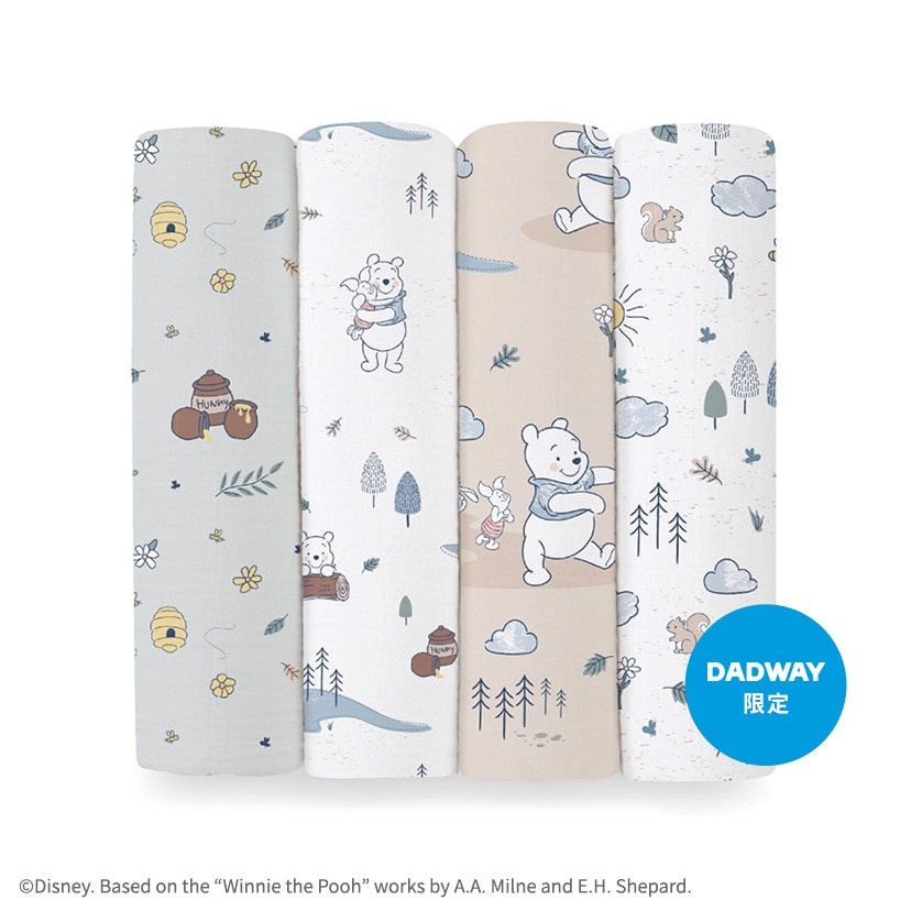 スワドル/くまのプーさん/ウィニー/ハニータイム/4枚
