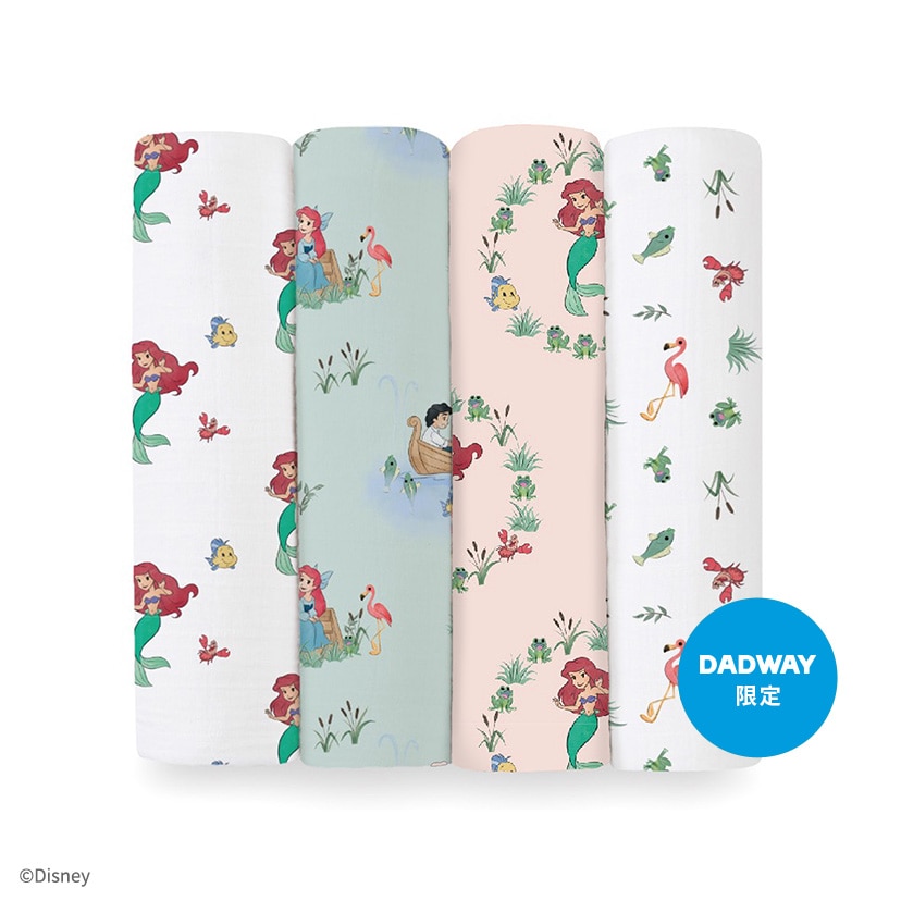 スワドル/リトルマーメイド/ワンスアポンアストーリー/4枚