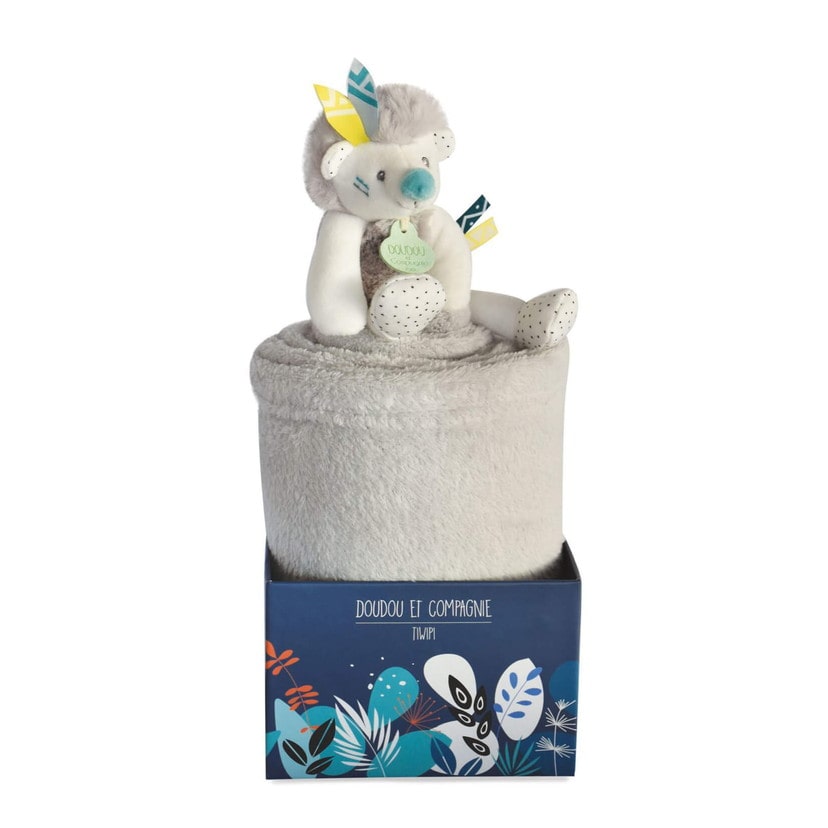 森のなかまたち・ドゥードゥー付ブランケット/ハリネズミ