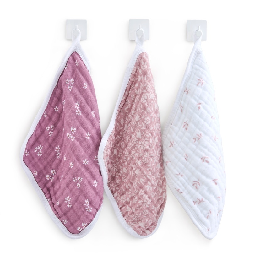 ウォッシュクロス/ヘリテージフローラル/オーガニック/3枚